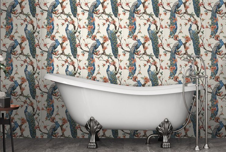 Cómo poner papel pintado para baños sobre azulejos