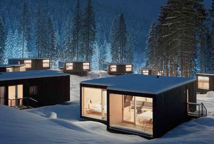 Así es primer resort de casas prefabricadas en un bosque