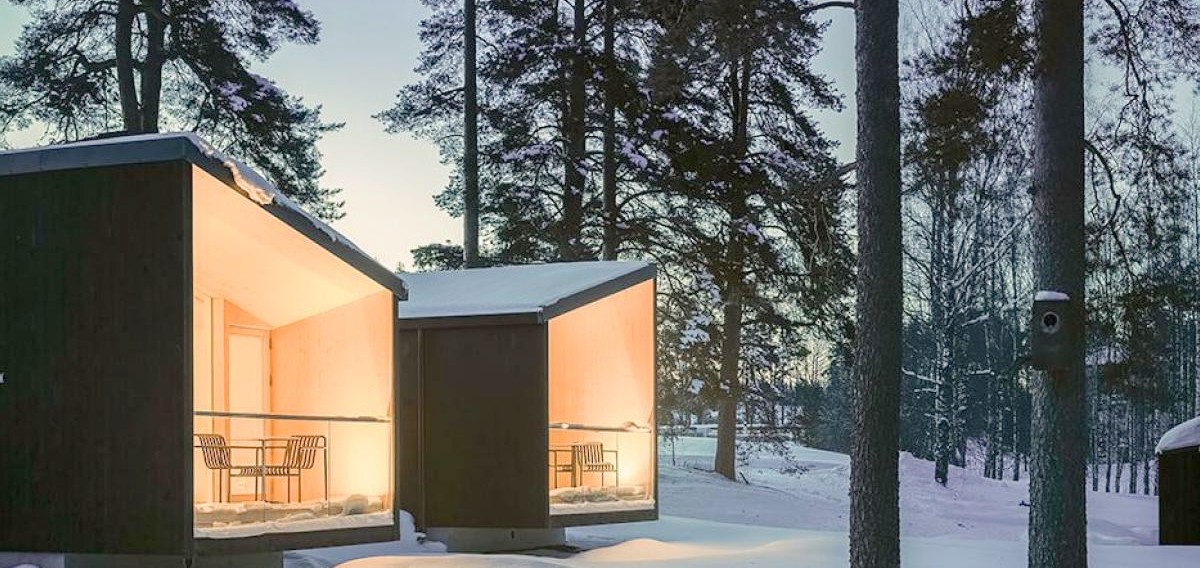 Así es primer resort de casas prefabricadas en un bosque