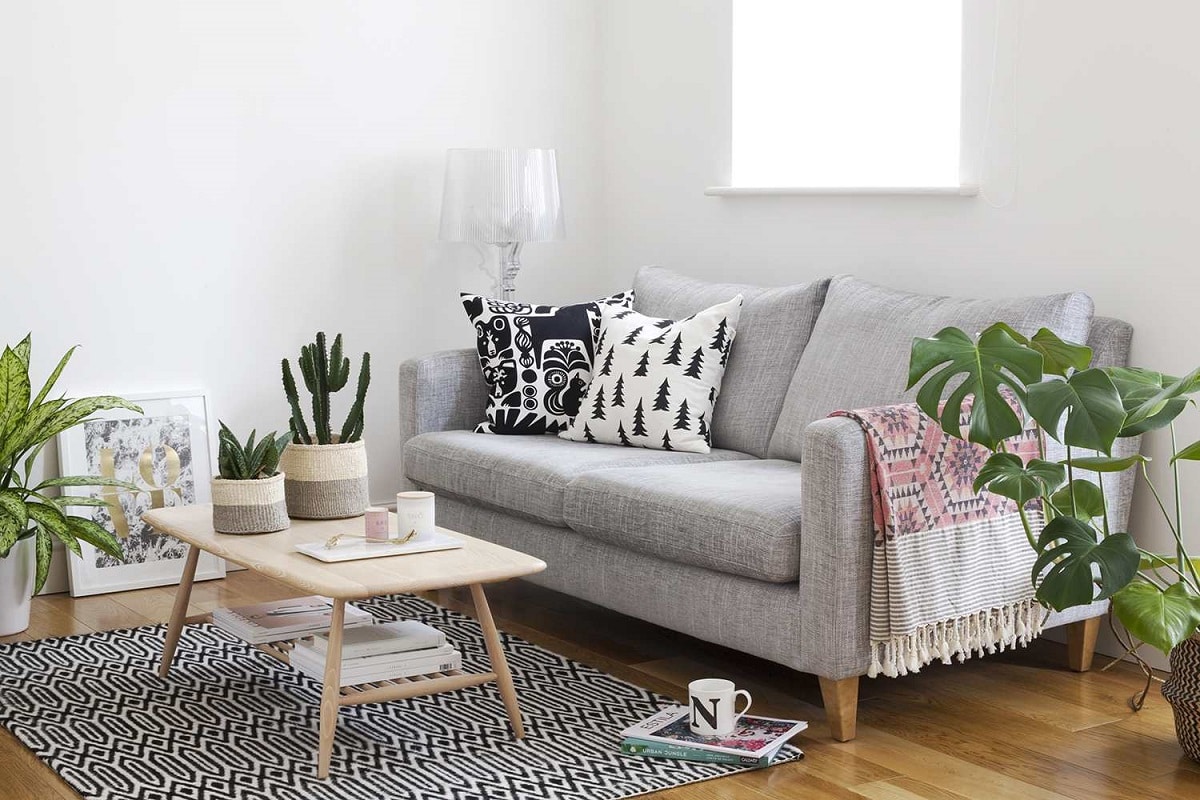 decoracion de interior con plantas artificiales