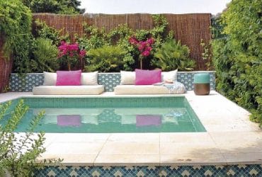 piscina en patio o jardin pequeno