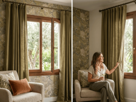 Cortinas y papel pintado: tendencias y consejos de decoraci&oacute;n 2025