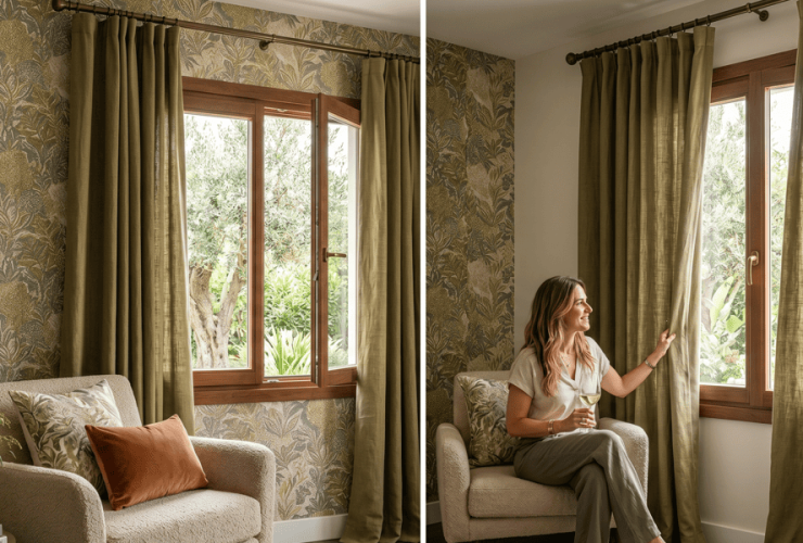 Cortinas y papel pintado: tendencias y consejos de decoraci&oacute;n 2026
